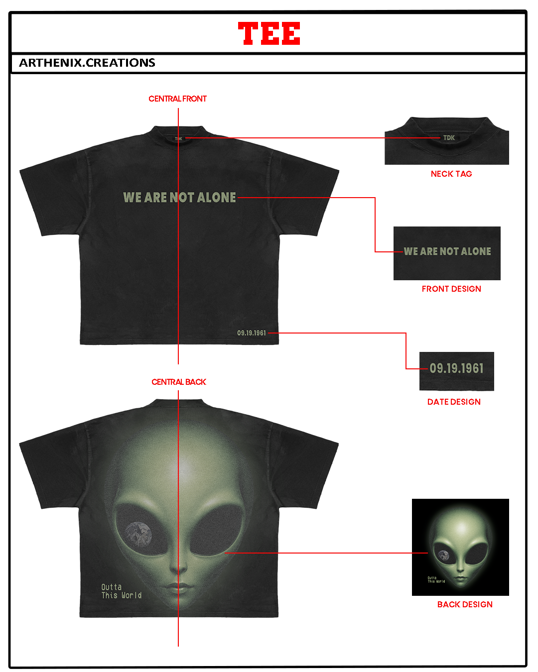 WE ARE NOT ALONE Tee — PRE-ORDER (Closes Sept 29)